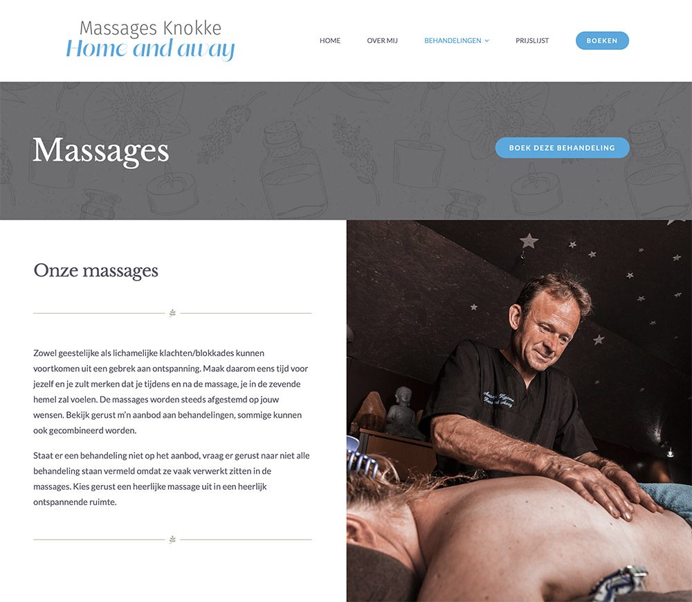 Portfolio Bliss, Massages Knokke